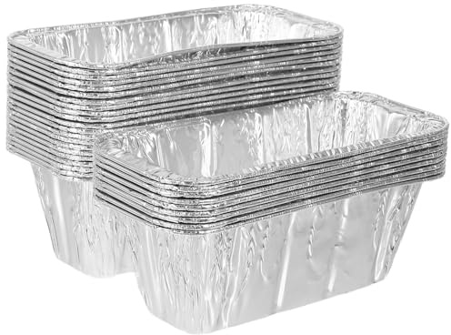 YARNOW Sartenes de Aluminio de Repuesto 30 Unidades para Parrilla Bandejas de Recolección de Grasa, Compatibles Planchas y Uso en Exteriores
