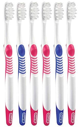 Oral-B Complete Battery Powered Toothbrush for Sensitive Teeth, 35 Extra Soft - Pack of 6
