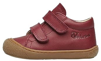 Naturino Scarpine Primi Passi in Nappa, Rosso-Marrone- 24
