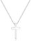 TINGN Kreuz Kette Herren, Silber 925 Kette mit Kreuz Anhänger Figarokette Halskette Herren Kreuz Tauf Geschenke Jungen Mann Sohn Kinder Schwester Schmuck Geschenk