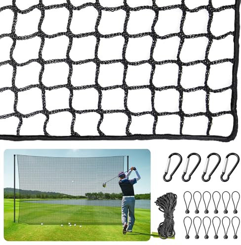 ORIENTOOLS Golf Übungszaunnetz 3mx3m/3mx4,5m/3mx6m, Polyester Golf-Übungsnetz Tragbares Golfnetz für Drinnen und Draußen, verstellbares Schutznetz mit Seil und Schnalle für Garten, und Innenbereich