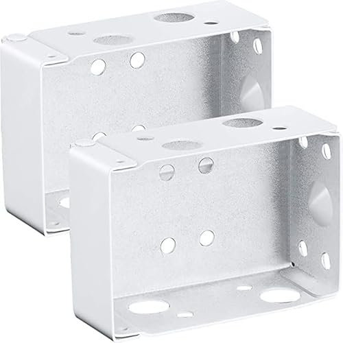 2Pcs Window Blind Brackets, Blind Fittings Box Mounting Bracket,White Color Headrail Track End Holder Parts for Window-blinds Installation Use