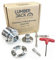 LUMBER JACK 4 Jaw Lathe Chuck Set 1 x 8 tpi Thread Self Centering Woodturning Precision 75 Includes Storage Box