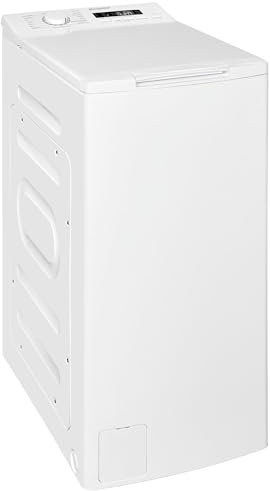 Exquisit Waschmaschine 7,5kg, Toplader, Waschmaschine schmal, Energieklasse A, 1200 U/Min, Startzeitvorwahl, Kurzprogramm, LTO1207-030A weiss