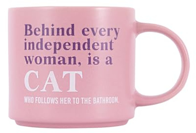 Splosh - Cheeky Mugs | Funny Coffee Mug with Humorous Sayings and Messages | Unique Gift Ideas for Her and for Him | Coffee & Tea Lovers | 390ml (Light Pink)