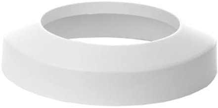 Toilet Pan Waste Pipe Collar, 110mm Sewer Rosette, White
