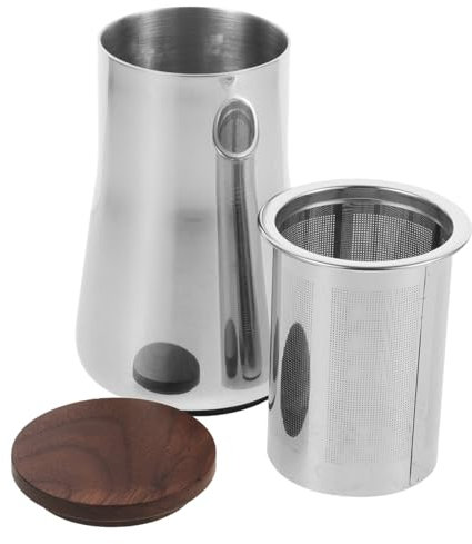 ANDRESLAD Stainless Steel Coffee Strainer Powder Shaker Fine Mesh Filter for Smooth Coffee Brewing for Filter Machines