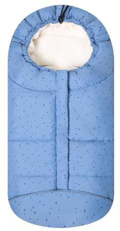 WYTbaby Saco de invierno para cochecito de bebé con cremallera, cálido forro polar para cochecito universal