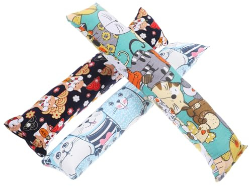 WEKADRIN 3pcs Catnip Filled Pillow Kitten Teething Chew Breathable Material Indoor Cat Playthings Boredom and Encourage Active Play