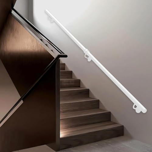 Väggmonterad trappa Ledstång, 60cm 1m 120cm 1,5m 180cm 2m 240cm 3m 360cm 4m Halkfritt metalltrappräcke Säkerhetshandtagsstödstång(350cm)