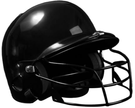 KIOALXZ Shock Absorbing Softball Helmet For Adults, Black, 31x21x21cm