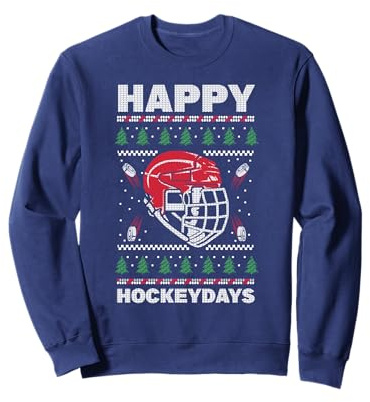 Happy Hockeydays Ugly Chrismas Ice Hockey Sudadera