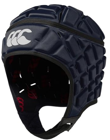 Canterbury Casque de Rugby Raze Adulte Unisexe, Couverture Complète, Mentonnière Souple, Rembourrage en Mousse,Navy, M