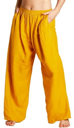 PANASIAM Relax pants viscose, M, golden