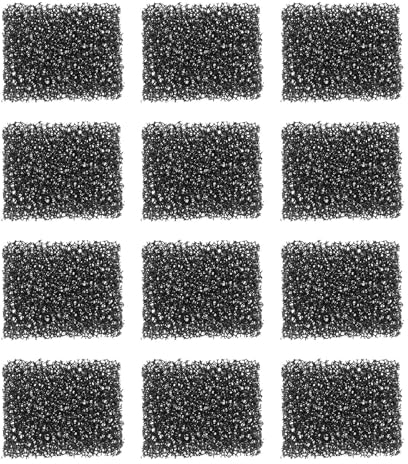 eMagTech 12 Stück Ersetzte Schaumstofffilter 38 x 30 x 10 mm Kompatibel mit Eversweet 3 Pro Eversweet Solo 2 Eversweet Solo SE Kabelloser Pumpe Haustier Trinkbrunnen