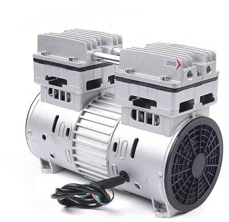 Compressore d'aria senza olio, 750 W, compressore ad aria compressa portatile, piccolo, compressore ad aria compressa 8 bar, potenza di aspirazione 145 l/min, silenzioso, 69 dB, 220 V