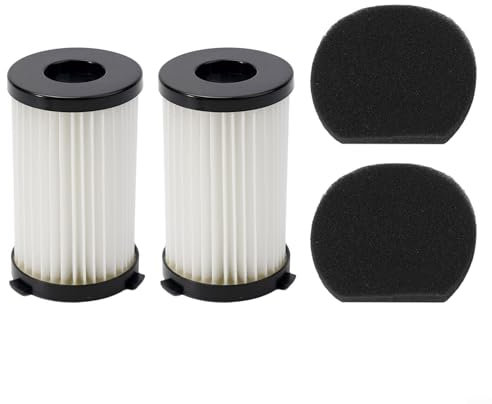 Paquete de 2 filtros de repuesto para aspiradora BS1948cb forAriete Escoba eléctrica Handy Force 2761 2759 RBT Aspiradora lavable reutilizable Filtro Accesorios Piezas de repuesto Material plástico