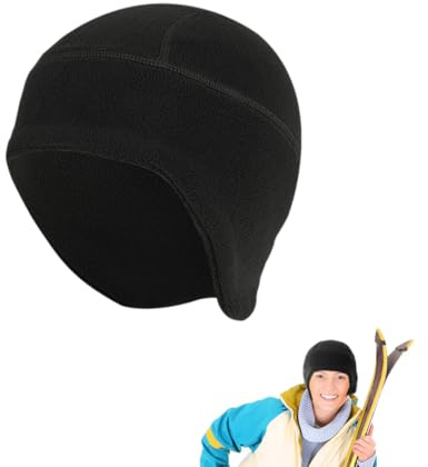 ZWWOGE Bonnet sous-casque anti-vent taille unique 48-58cm - Chauffant pour casque de vélo (hommes, garçons, enfants)