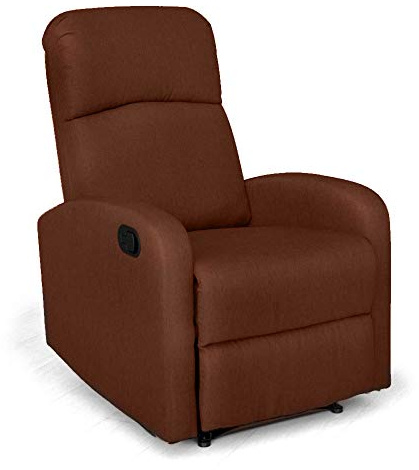 Gardenia Vida Relax, Poltrona Reclinabile, Legno, Tessuto, Acciaio, Marrone, 65 x 75 x H 101 CM