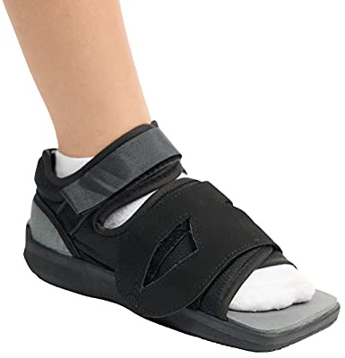 United Ortho Post-Op Shoe - Orthopedic Adjustable Recovery Shoe For Broken Foot or Toe, Post Surgery, Lightweight Medical Shoe, Left or Right Foot, (Men's Large)