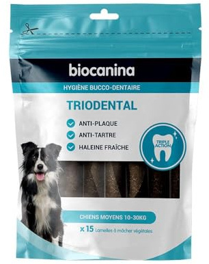 Biocanina Triodental Chiens Moyens 15 Lamelles Végétales
