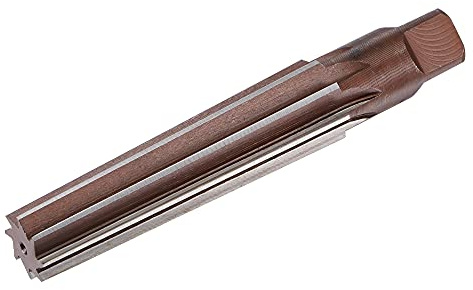 uxcell MT4 Morse Taper Reamer H8 Accuracy Alloy Tool Steel 8 Flutes Straight Shank Finish Hand Reamer Cutter Milling Tool Conical reamer for Bore Machining