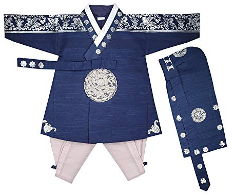Boy Baby Hanbok First Birthday Party Celebrations Korean Traditional costumes 100th days Baikil Dol NP06 (1 Age (Dol))