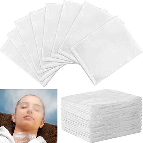 Mimorou 100 Pack Disposable Sauna Blanket Sauna Bag Liners Plastic Sheeting for Body Wrap 87 x 47 Inch Thicken Bag Infrared Blanket for Beauty Salon Spa Accessories