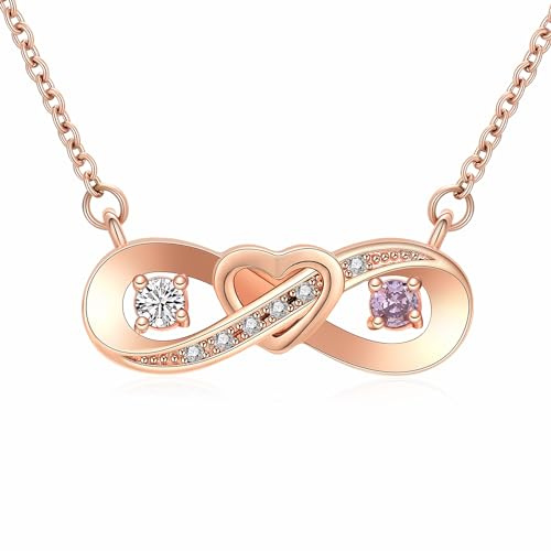 VCCWYQK Collar de urna infinito con forma de corazón de piedras preciosas, para mujeres, joyería de cremación, urna para cenizas, collar colgante, medallones conmemorativos, recuerdo, joyería de