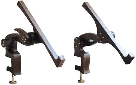 Stickständer Stickrahmen, Verstellbarer Stickständer, Schwarzes Walnussholz, Rotes Birnenholz, Stickständer, Klemme, Nähen Und Kunsthandwerk ( Color : Black walnut wood , Size : 13.77in )