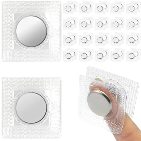 YOFDAL 20 imanes ocultos para coser, botones magnéticos invisibles para coser en PVC, cierre magnético para coser en tejido, cortinas, ropa