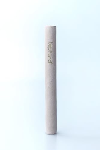 TOPFUND Solid Beech Wood Long Suede Mallet for Crystal Singing Bowl