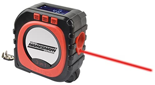 Brüder Mannesmann M80525 Digitales Maßband, 3 in 1