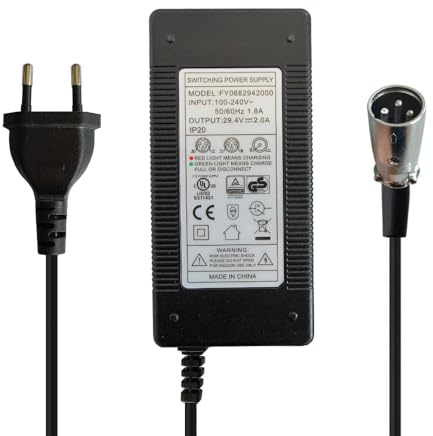 Chargeur de batterie au lithium 29,4 V 24 V 2 A pour fauteuil roulant avec connecteur XLR