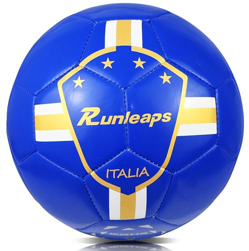 Runleaps Futsal Ball,Size 4 Futsal Soccer Ball for Indoor Training,Playing,Games(Blue)