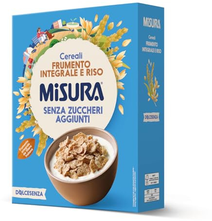 Misura Cereali Integrali Fiocchi di Frumento Dolcesenza | Senza Zuccheri Aggiunti | Confezione da 350 gr
