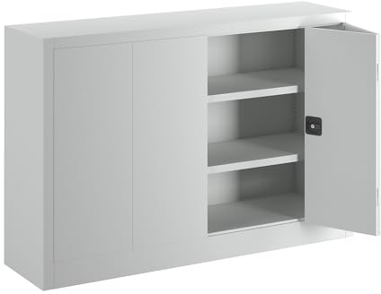 Pavoy | Falttürenschrank | Höhe 1000 mm | Breite 1500 mm | Tiefe 400 mm | Grau