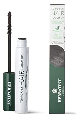 Herbatint Temporary Hair Touch-Up Cheveux Châtain Foncé | Mascara Retouche Racine Instantané | Couverture Temporaire des Cheveux Gris | Testé Dermatologiquement | 93% d'Ingrédients d'Origine Naturelle