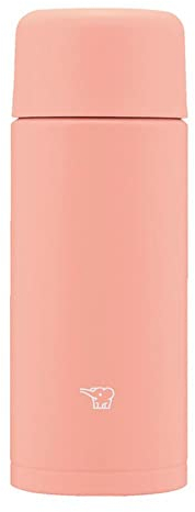 Zojirushi SM-MA25-PM Water Bottle, Seamless Stopper, Small Capacity, 8.5 fl oz (250 ml), Screw, Stainless Steel Mug, Dahlia Pink, Integrated Washer and Washer, Easy to Clean, Only 2 Pieces