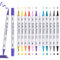 Lápices acrílicos de 12 colores, rotuladores acrílicos resistentes al agua, rotuladores para vidrio, madera, lienzo, cerámica, Navidad, manualidades, Pascua, manualidades (12)
