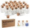 BLIENKREBY 30 x 5ML Kleine Glasflaschen, Reagenzglas mit Korken Gewürzgläser, Mini Glasflaschen mit Korken, für Hochzeit Party Zubehör Dekorationen Gastgeschenke Vorratsglas