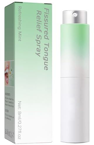 Fissured Tongue Relief Spray,Tongue Repair Spray,Sore Tongue Relief Sore Tongue Relief Mint Breath Spray,Moisturising Dry Mouth Relief Spray,Breath Freshener