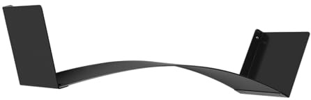 Emporium Living Flexa Regal aus Acrylglas, Rauchgrau, satiniert, 75 x 20 x 20 cm, hergestellt in Italien