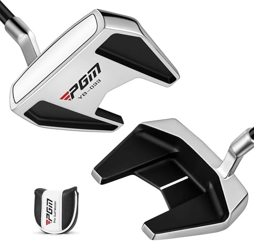 PGM Putter de golf debout, pour homme et femme, maillet avec centre de gravité bas stable et aide à l'alignement, pour gaucher (86,4 cm)