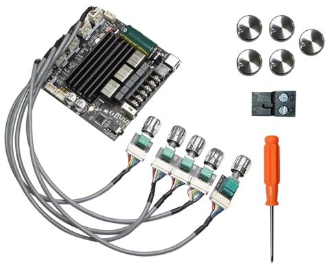 Garosa 100W 200W 2.1 Channel Amplifier Board Digital Sound Power Module with 5.1 Chip AUX USB Input for Home Theater Speaker System