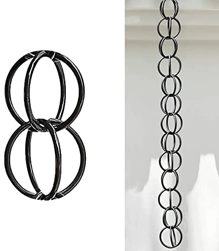 Regnkedja Regnkedja Länkkedjereducerare, Regnvattenkedja Ersättningsstuprör För Stuprör, Funktionell Och Dekorativ Ringlänkkedja För Regnvatten,Style2-260cm (85ft)