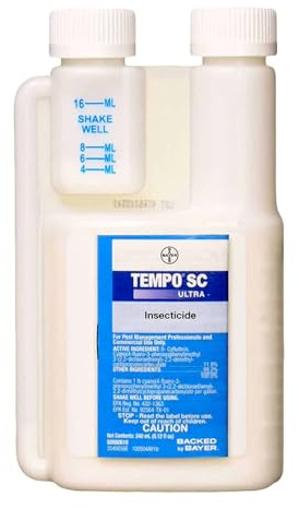 Tempo Ultra SC 240 ML (8.12 oz) Multi Use Pest Control Insecticide ~ Spiders Bedbugs Roaches Silverfish etc..