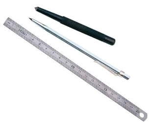 Kit de traçage avec reglet tracette et pointeau MOB