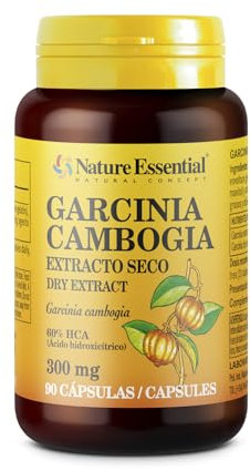 NATURE ESSENTIAL Garcinia Cambogia 60% HCA -90 capsulas- Pérdida de Peso acelerada- La Original