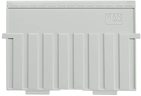 HAN Stützplatte DIN A5 quer, für Karteitröge und Karteikästen, lichtgrau